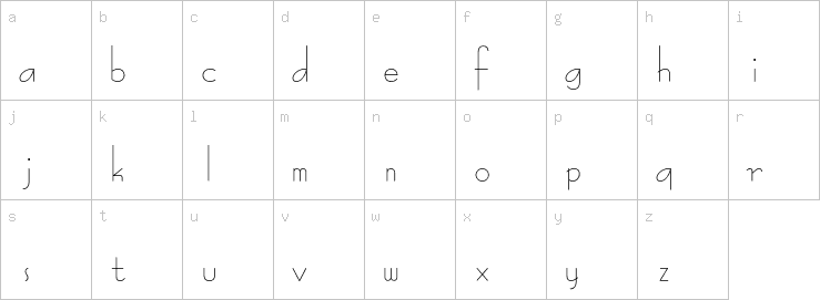 Lowercase characters