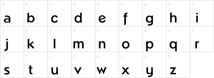 Lowercase characters
