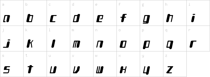 Lowercase characters