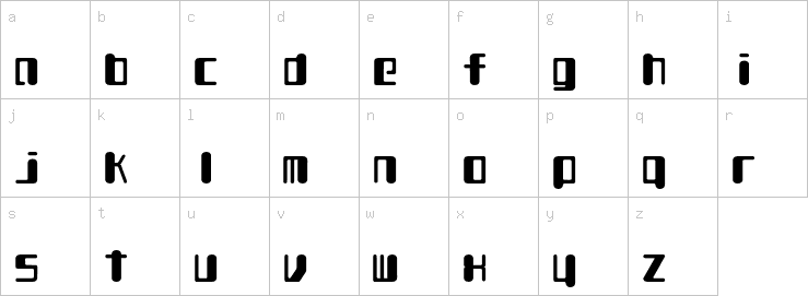 Lowercase characters