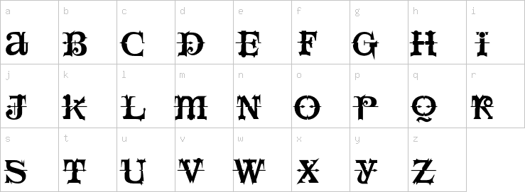 Lowercase characters