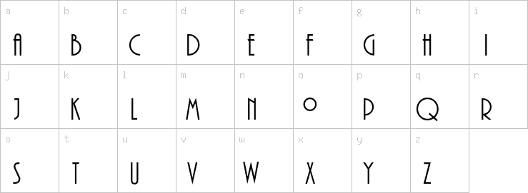 Lowercase characters