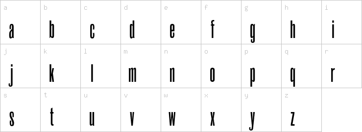 Lowercase characters