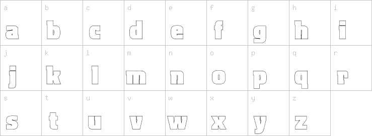 Lowercase characters
