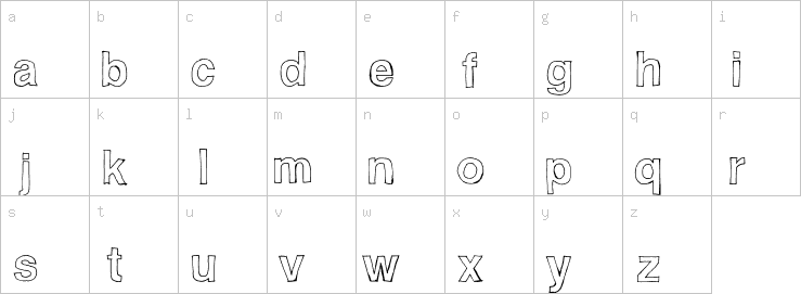 Lowercase characters