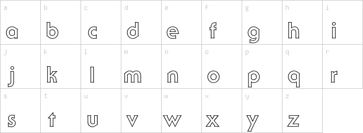 Lowercase characters