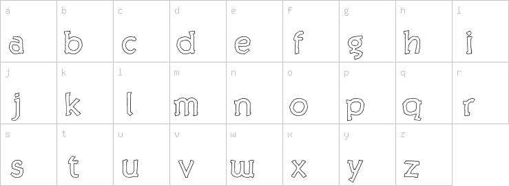 Lowercase characters