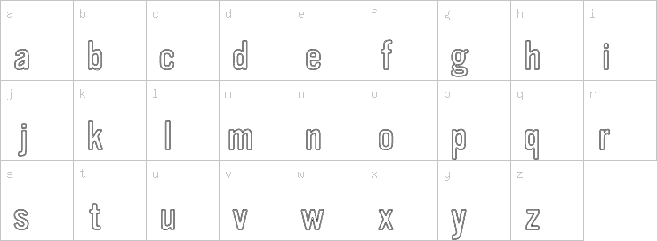 Lowercase characters