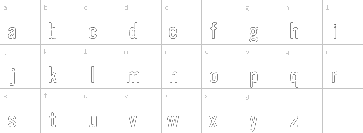 Lowercase characters