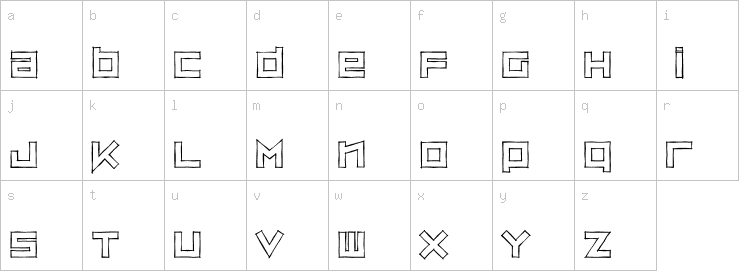 Lowercase characters