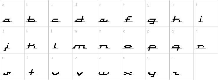 Lowercase characters