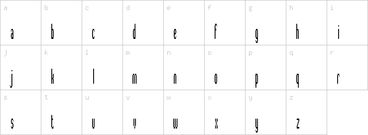 Lowercase characters