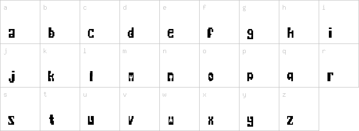 Lowercase characters