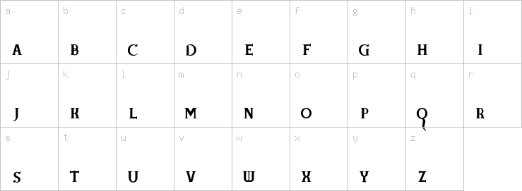 Lowercase characters