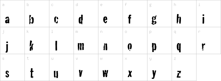 Lowercase characters