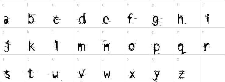 Lowercase characters