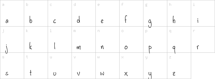 Lowercase characters
