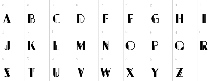 Lowercase characters