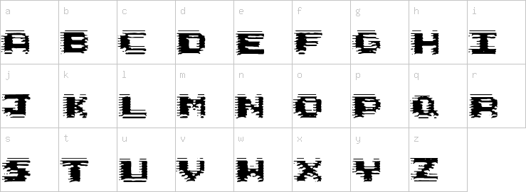 Lowercase characters