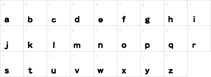 Lowercase characters