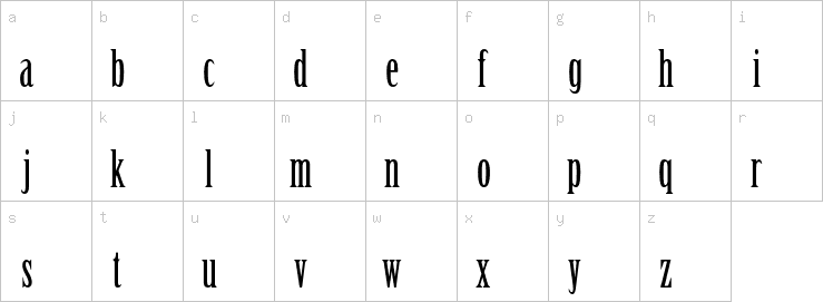 Lowercase characters