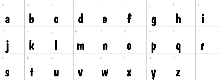 Lowercase characters