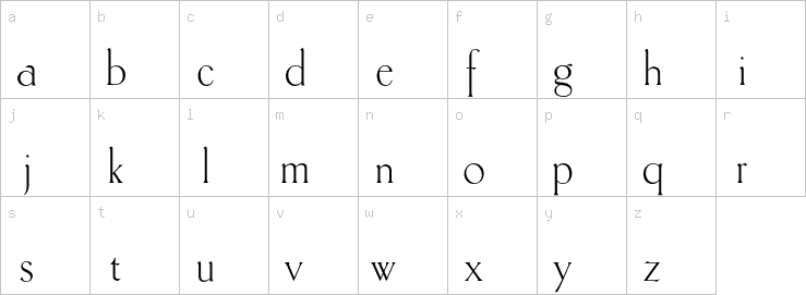 Lowercase characters