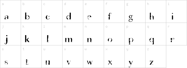 Lowercase characters