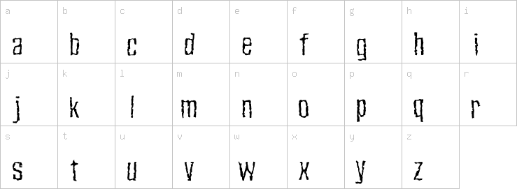 Lowercase characters