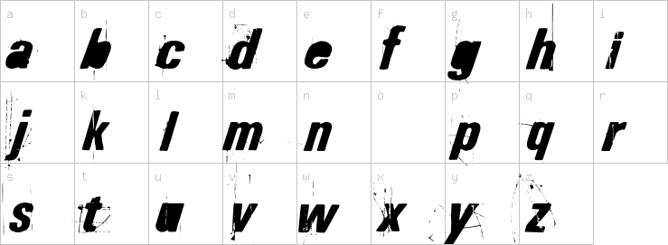 Lowercase characters