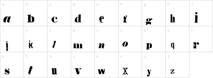 Lowercase characters