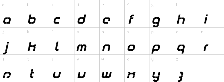 Lowercase characters