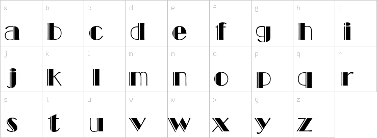 Lowercase characters