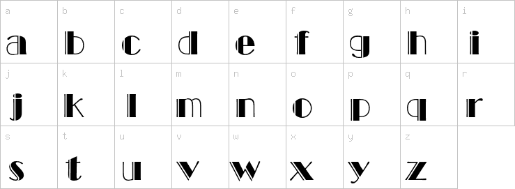 Lowercase characters