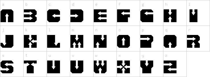Lowercase characters