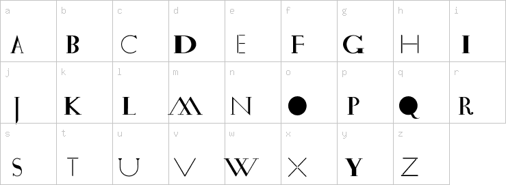 Lowercase characters