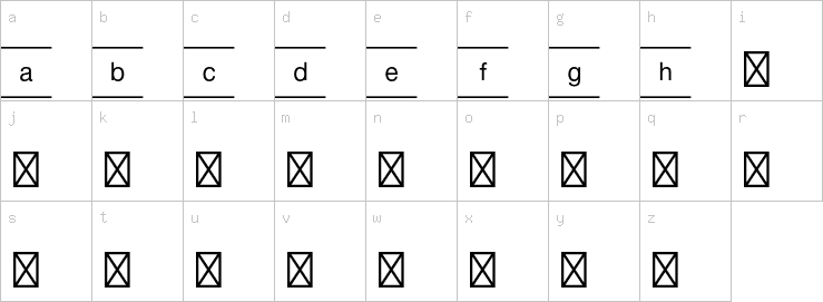 Lowercase characters