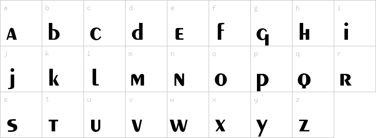 Lowercase characters