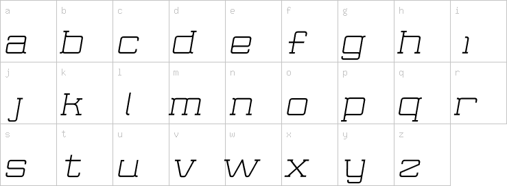 Lowercase characters