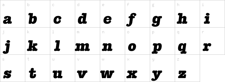 Lowercase characters