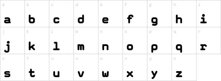 Lowercase characters