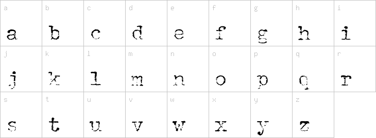 Lowercase characters