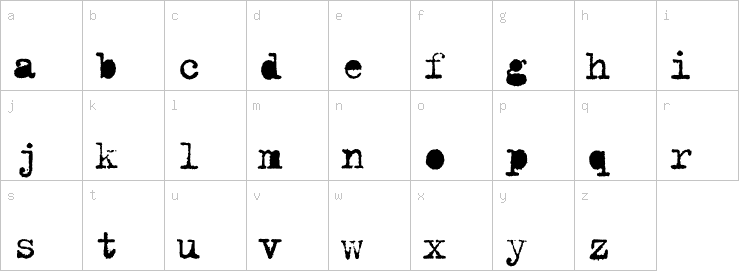 Lowercase characters