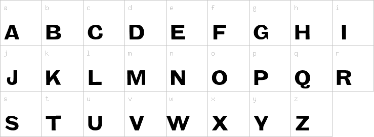 Lowercase characters