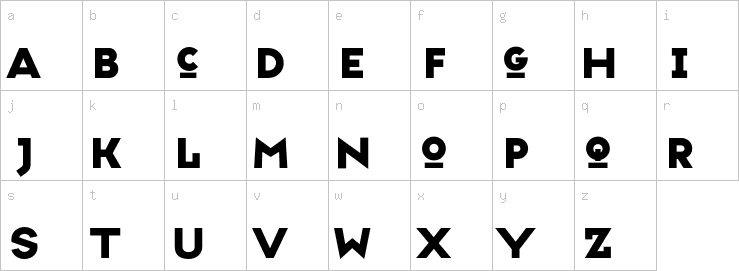 Lowercase characters