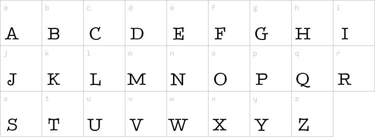 Lowercase characters