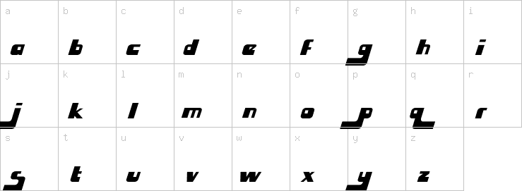 Lowercase characters