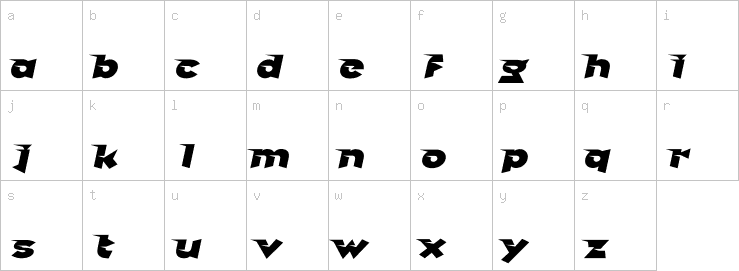 Lowercase characters