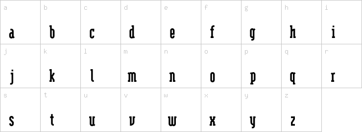 Lowercase characters