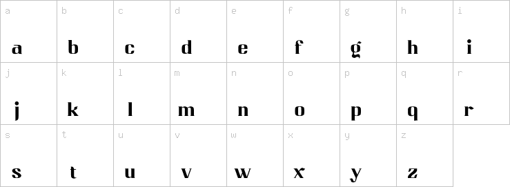 Lowercase characters